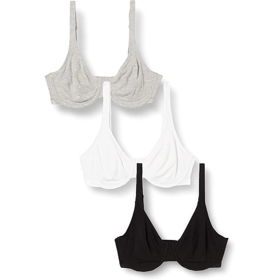 Fruit of The Loom Women's Cotton Stretch Extreme Comfort Bra, Style 9292PR, 3-Pack, Size 40D