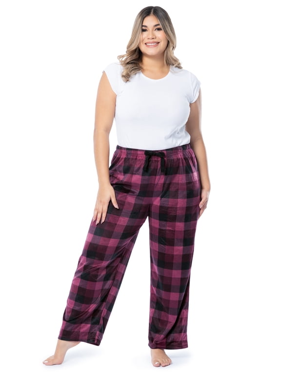 Women's Fleece Pajama Sleep Pant, Sizes S-3X