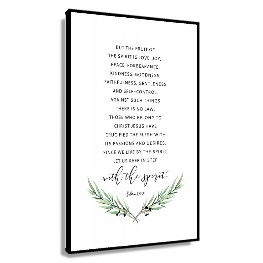 Fruit of The Spirit Galatians 5 22-25 Bible Verse Wall Art Scripture ...
