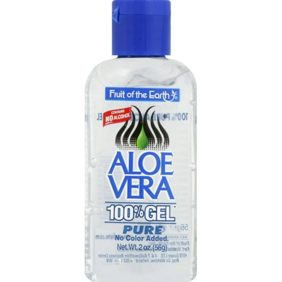 Fruit of the Earth Aloe Vera 100% Gel 2 oz (Pack of 2)