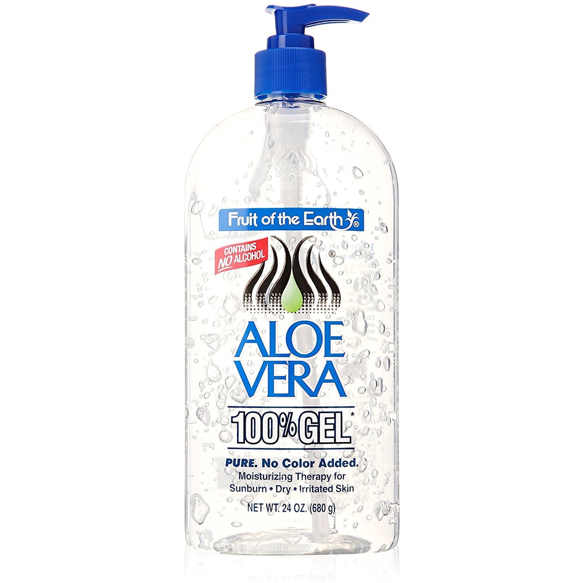 Fruit of the Earth Aloe Vera 100% Gel 24 oz (Pack of 4)