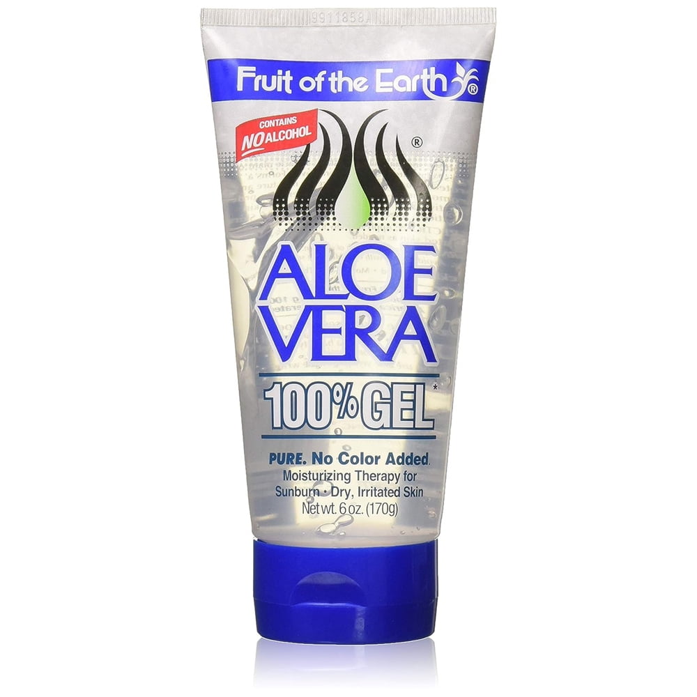 Fruit of the Earth Fresh Aloe Vera 100% Gel, 6 oz, Dye-Free, Moisturizing,  Unscented - Walmart.com