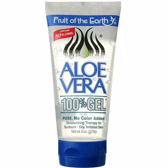 Fruit of the Earth Aloe Vera 100% Gel 6 oz (Pack of 4)