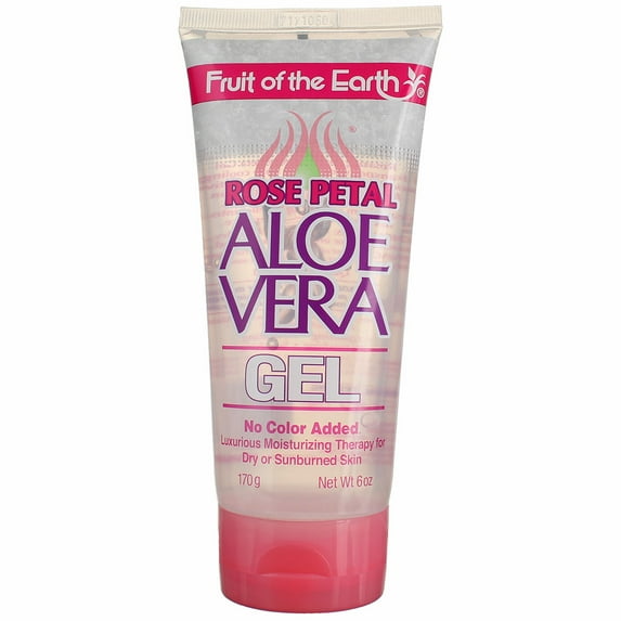 Fruit Of The Earth Aloe Vera Rose Petal After Sun Gel, 6 oz