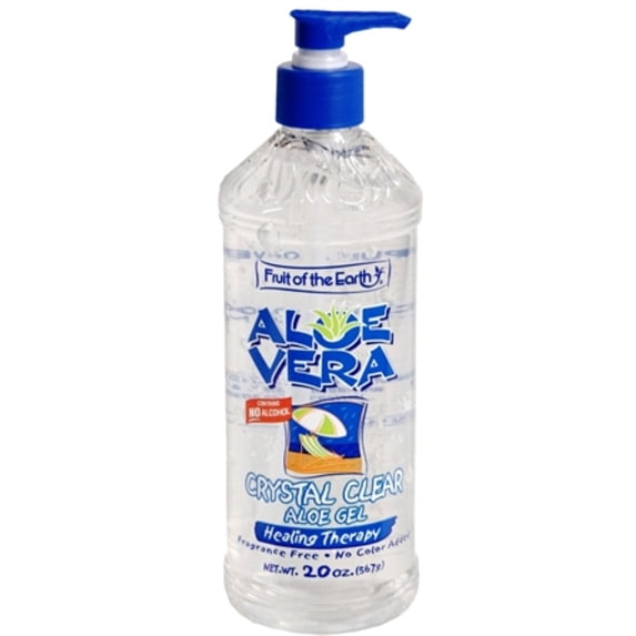 Fruit of the Earth Aloe Vera Crystal Clear Aloe Gel 20 oz (Pack of 6)