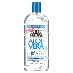 Fruit of the Earth Aloe Vera Gel Unscented 12 oz Moisturizing and Healing