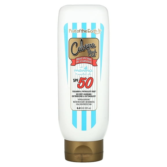 Fruit of the Earth Exotic Escape Sunscreen, SPF50, 8 oz