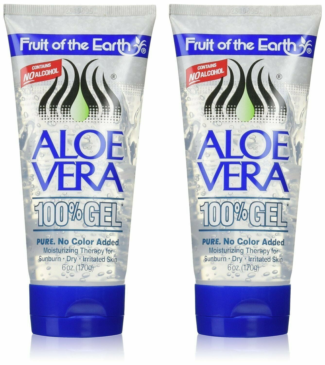 Fruit of the Earth Fresh Moisturizing Aloe Vera Leave 100% Gel, 6oz, 6-Pack  - Walmart.com