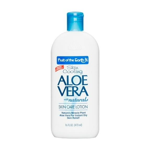 Fruit of the Earth TGF4 Aloe Vera Skin Care Lotion 16 oz (3 Pack Total of 48 oz) Triple Action Formula Made in USA
