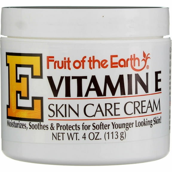 Fruit Of The Earth Vitamin E Skin Care Cream, 4 oz (2 pack) (Bundle)