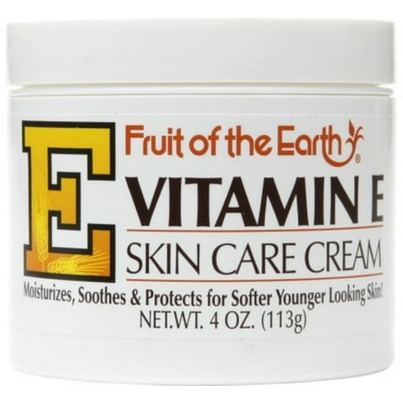 Fruit of the Earth Vitamin E Skin Care Cream 4 oz (Pack of 4)