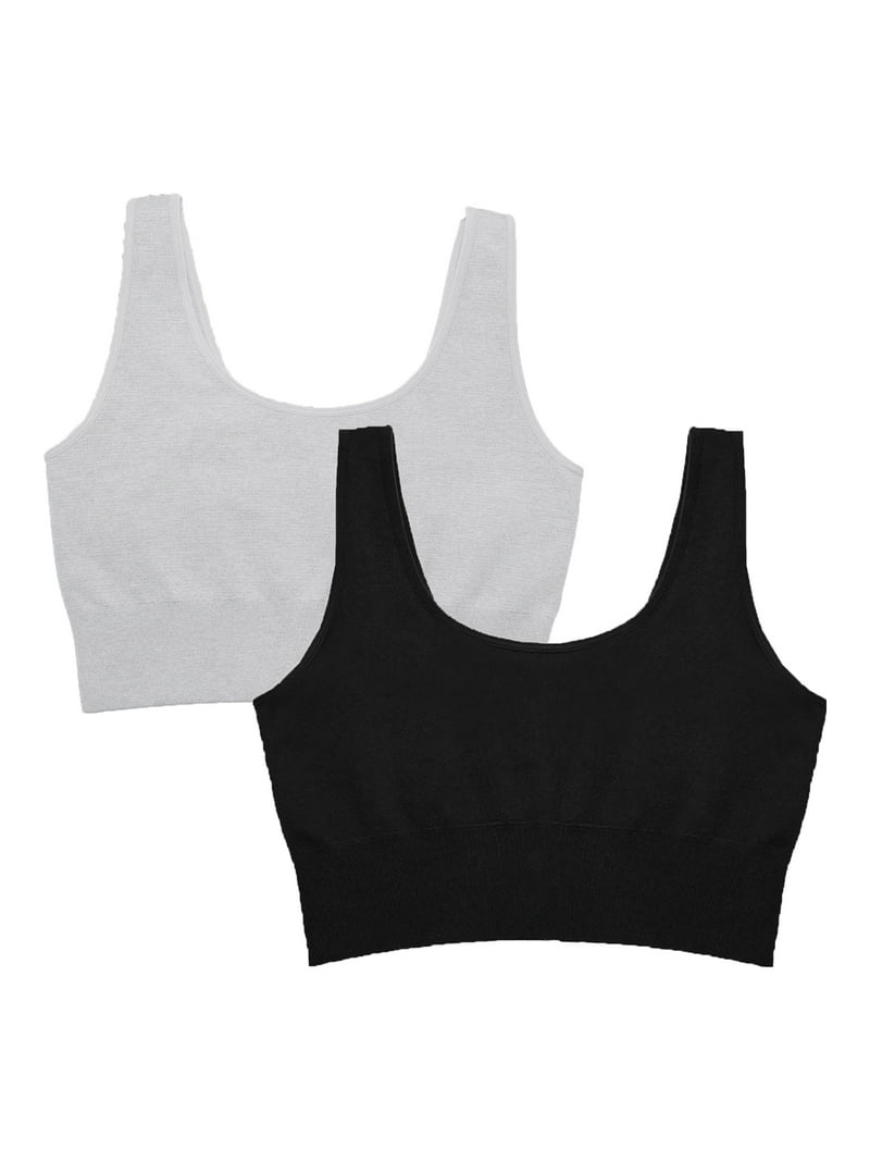 Fruit of the Loom Women's Seamless Comfy Longline Bra, 2