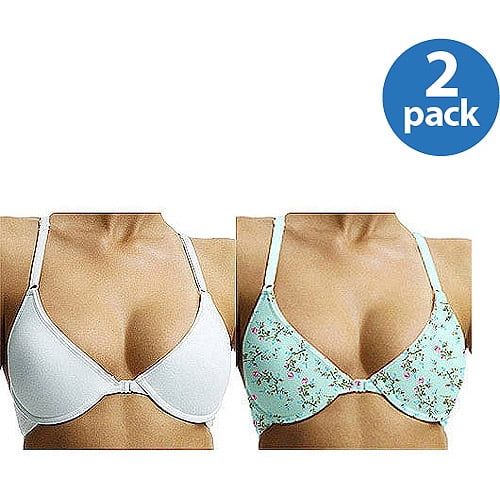 Fruit of the Loom - 2-Pack Stretch Cotton Extreme Comfort Racerback  Underwire Bra, Style 95043 