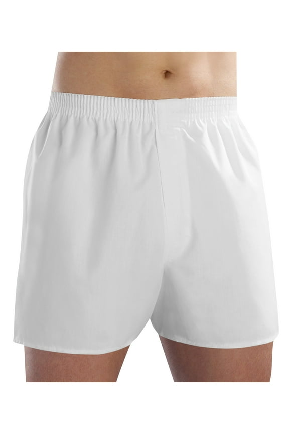 3 Pack White Woven Boxers (595) XL/White