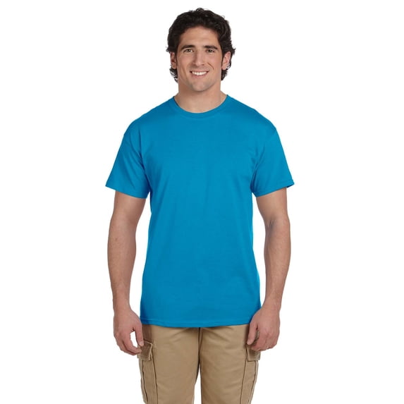Fruit of the Loom 3931 HD Cotton 100% Cotton T-Shirt, Pacific Blue, XL, Pack Of 2, Fruit of the Loom Mens T-Shirts