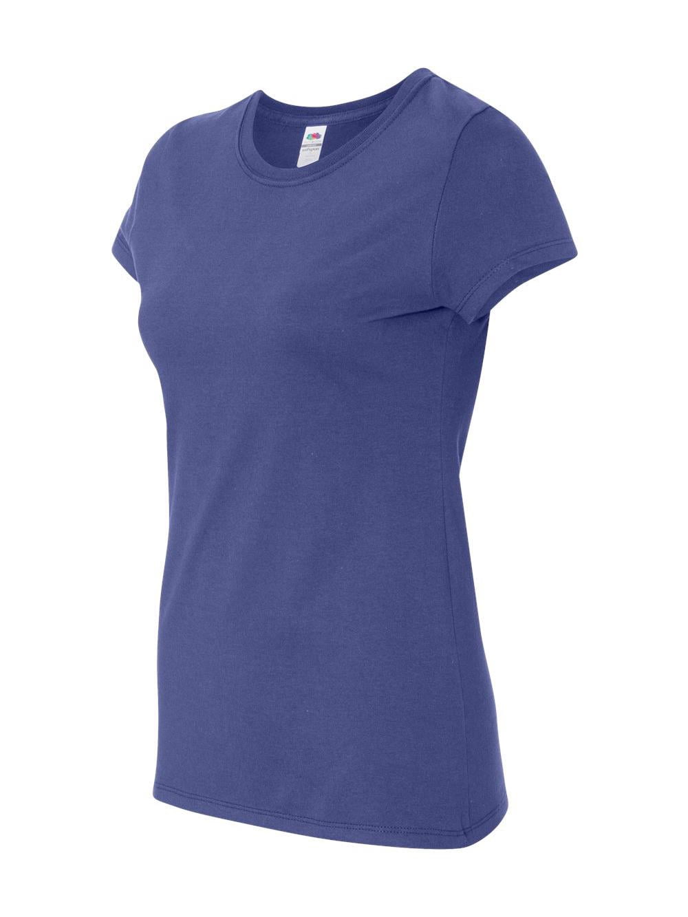 Fruit of the Loom SSFJR Ladies' 4.7 oz. Sofspun Jersey Junior Crew T ...