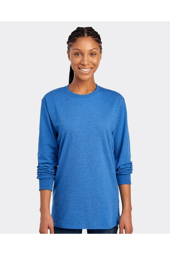 4930 Adult HD Cotton Long-Sleeve T-Shirt