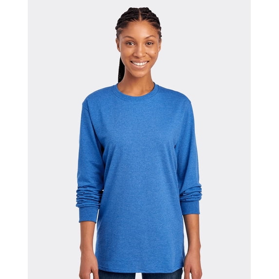 Fruit of the Loom 4930 Adult HD Cotton Long-Sleeve T-Shirt