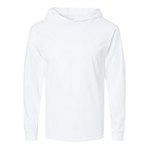 Men's HD Cotton Jersey Hooded T-Shirt - WHITE - 2XL