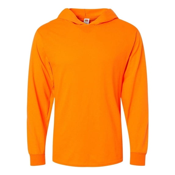 Fruit of the Loom 4930LSH Men's HD Cotton Jersey Hooded T-Shirt