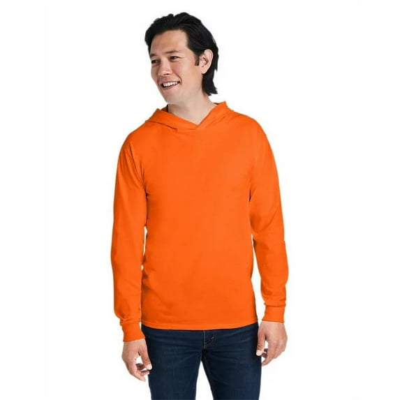 Fruit of the Loom 4930LSH Mens HD Cotton Jersey Hooded T-Shirt