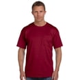 thumbnail image 1 of Fruit of the Loom 5 oz. 100% Heavy Cotton HD Pocket T-Shirt (3931P) Maroon, 3XL, 1 of 2