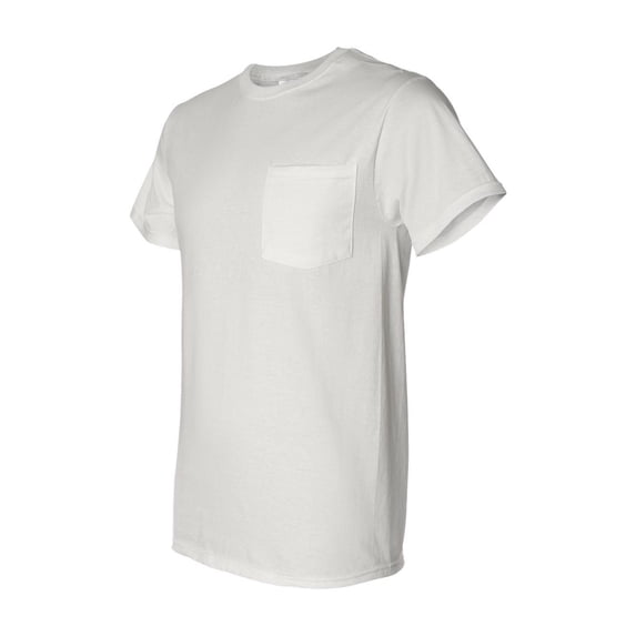 Fruit of the Loom 5 oz. 100% Heavy Cotton HD Pocket T-Shirt (3931P) White, 3XL (Pack of 3)