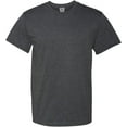 thumbnail image 1 of Fruit of the Loom 5 oz, 100% Heavy Cotton HD T-Shirt, 4XL, Black Heather, 1 of 8