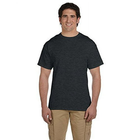 Fruit of the Loom 5 oz, 100% Heavy Cotton HD T-Shirt, Small, Black Heather