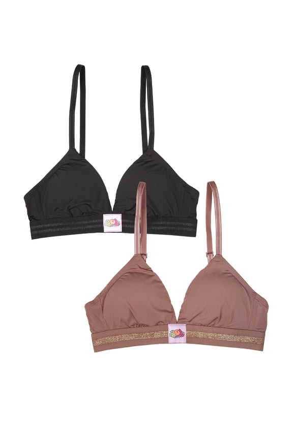 A Fresh Collection FOMO Free 2-Pack Women's Triangle Bralettes – Modern Comfort & Sleek Design