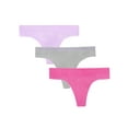 thumbnail image 1 of Fruit of the Loom A Fresh Collection Sneak Chic 3-Pack Women's Seamless Thong - For Ultimate Comfort & Invisible Style, 1 of 4
