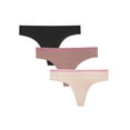 thumbnail image 1 of Fruit of the Loom A Fresh Collection Sneak Chic 3-Pack Women's Seamless Thong - For Ultimate Comfort & Invisible Style, 1 of 4