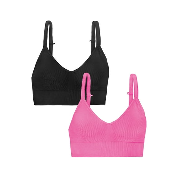 Fruit of the Loom A Fresh Collection So Comfy 2-Pack Women's Seamless Bralettes – Your New Everyday Essential