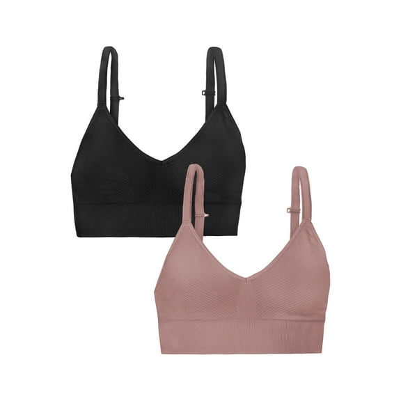 Fruit of the Loom A Fresh Collection So Comfy 2-Pack Women's Seamless Bralettes – Your New Everyday Essential