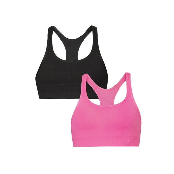 Fruit of the Loom: A Fresh Collection So Sporty 2-Pack Women's Seamless Racerback Croptop Bras