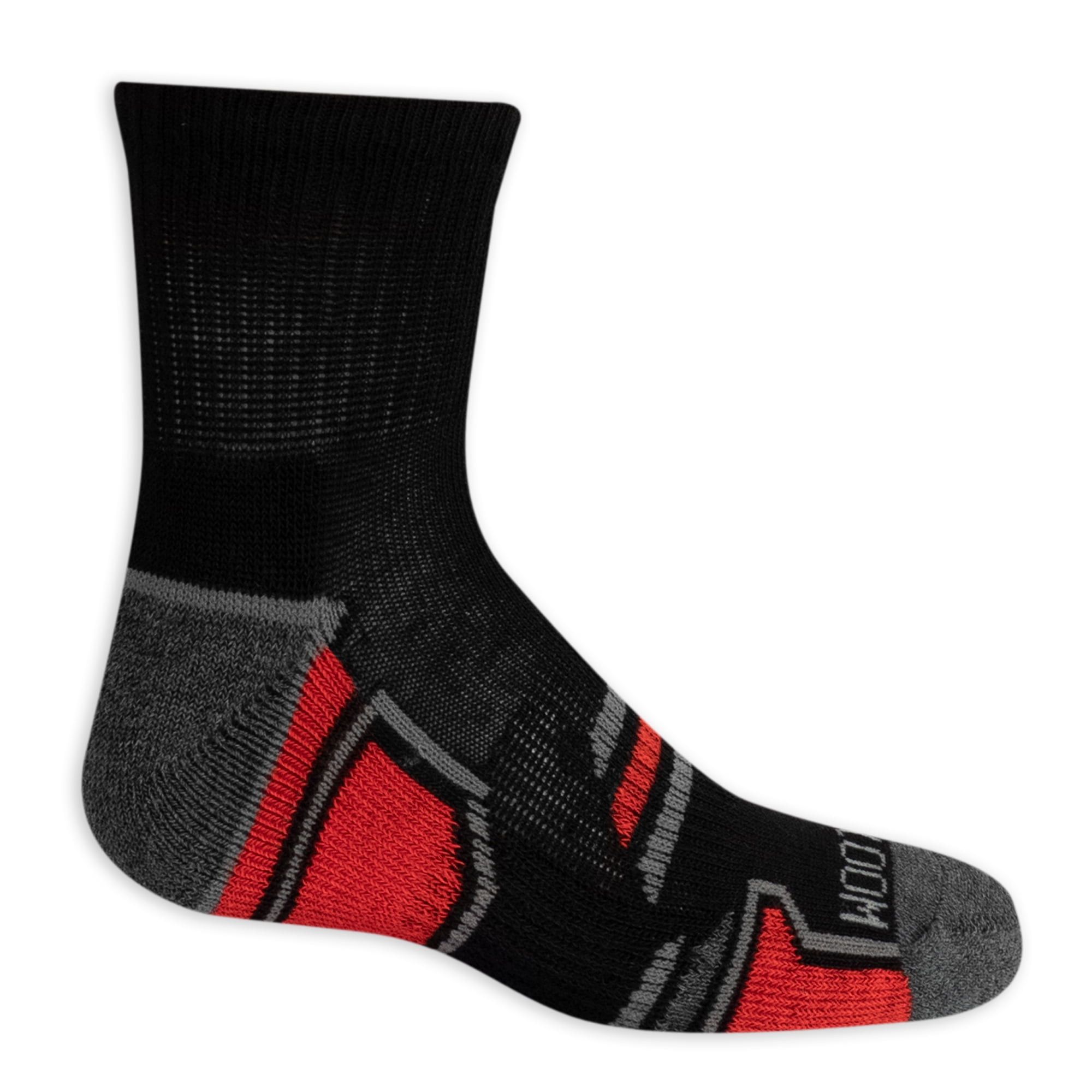 Fruit of the Loom Active Ankle Socks for Boys, Black, Sizes 3-9 (12 ...