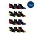 thumbnail image 1 of Fruit of the Loom Active Low-Cut Socks for Boys, Black Assorted, Sizes 3-9 (12-Pack), 1 of 5