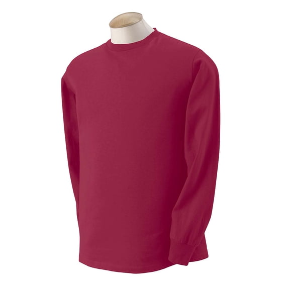 Fruit 100% L/S Tee Maroon