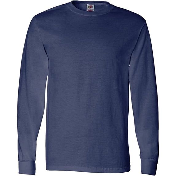 Fruit of the Loom 5 oz. 100% Heavy Cotton HD Long-Sleeve T-Shirt (4930) XX-Large Denim