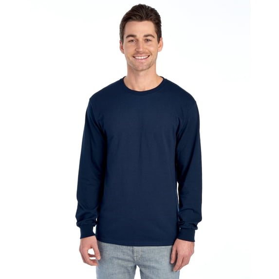 Fruit 100% L/S Tee J.Navy
