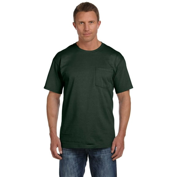 Fruit of the Loom Adult 5 oz. HD Cotton™ Pocket T-Shirt - 3931P