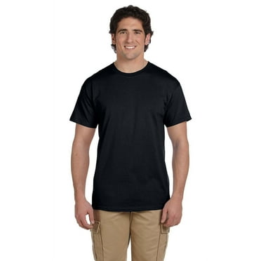 Fruit of the Loom Adult 5 oz HD Cotton T-Shirt - BLACK - 4XL, 1 PACK
