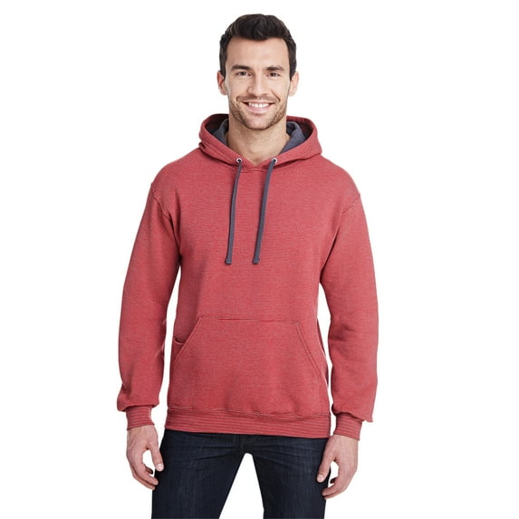 Fruit of the Loom Adult 7.2 oz. Sofspun Striped Hooded Sweatshirt - SF77R