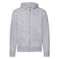 thumbnail image 1 of Fruit of the Loom Mens Classic Heather Zipped Hoodie, 1 of 4