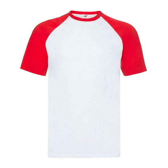 Fruit of the Loom Adult Contrast Baseball T-Shirt