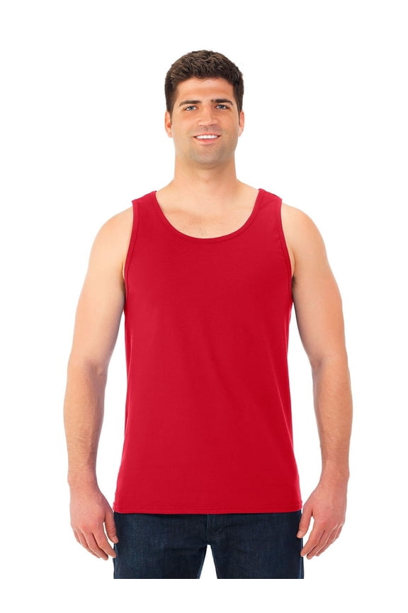 Adult Cotton Tank Top,Big Boy, Male, TRUE RED, L