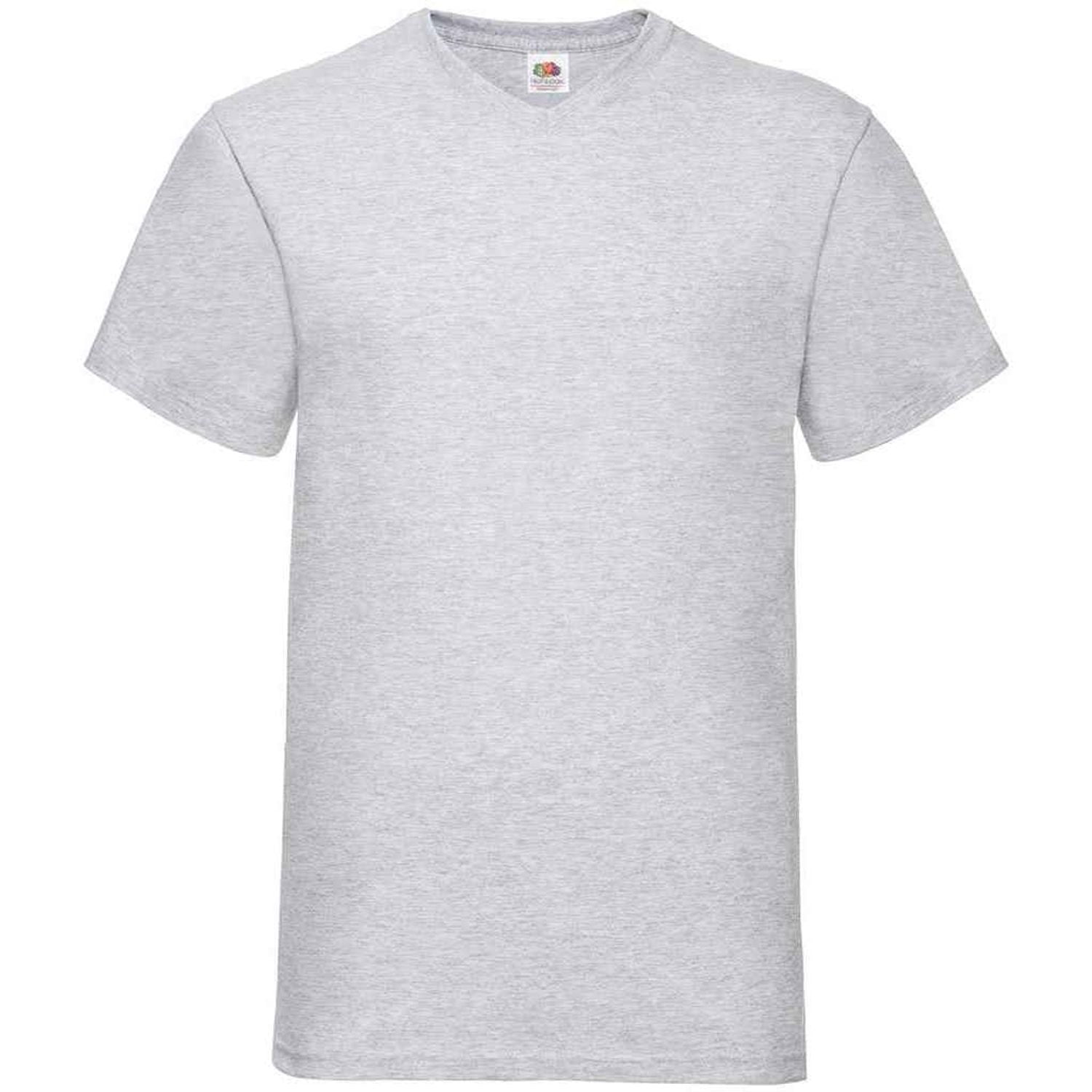 Fruit Of The Loom T-Shirt Donna Maniche Corte – Colore Grigio Heather, Morbida E Sagomata, Basico Per Tutto L'Anno