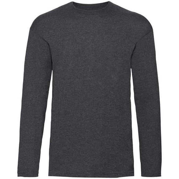 Fruit of the Loom Adult Valueweight Plain Long-Sleeved T-Shirt