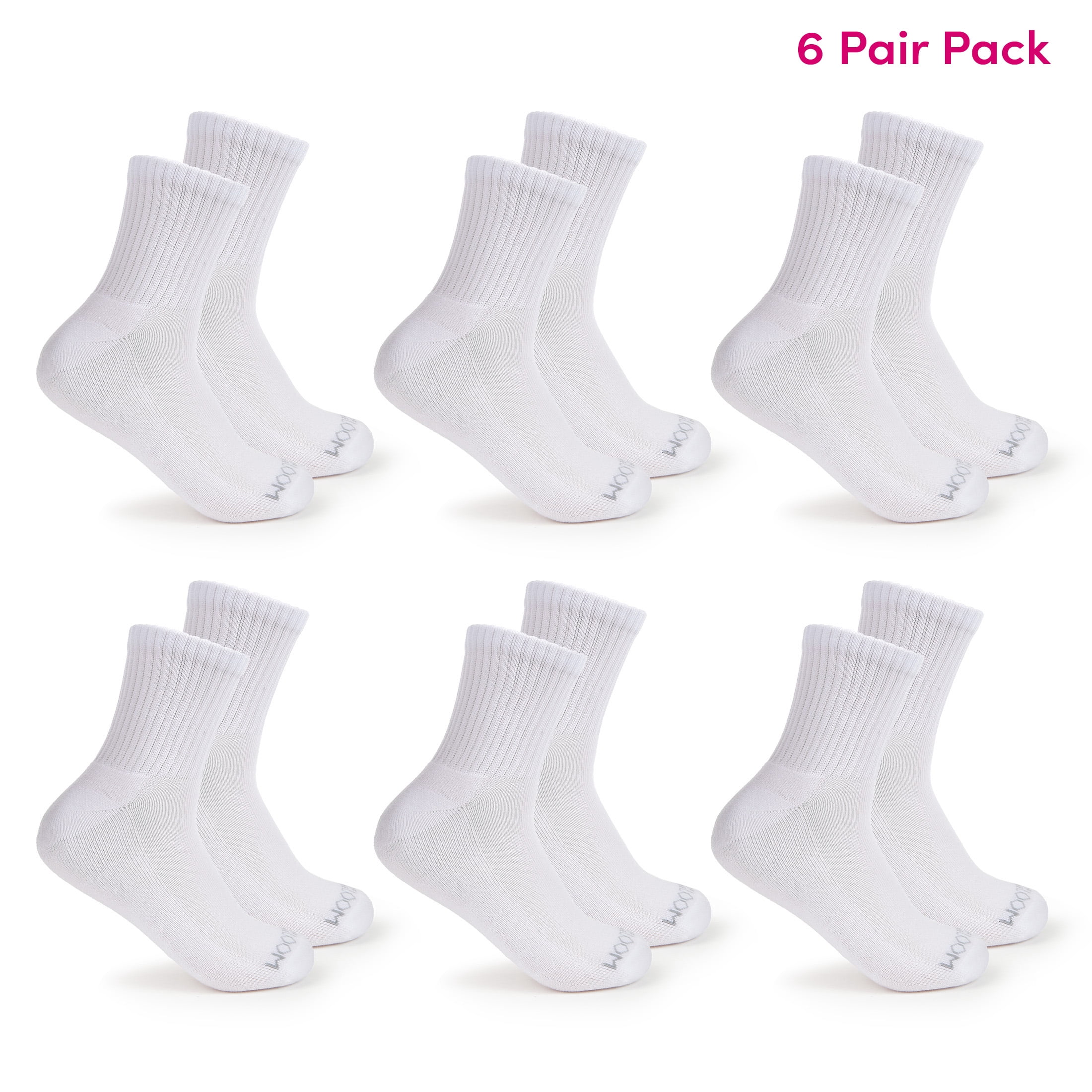 Fruit of the Loom All Day Comfort Women's Socks, Sizes 4-12, 6