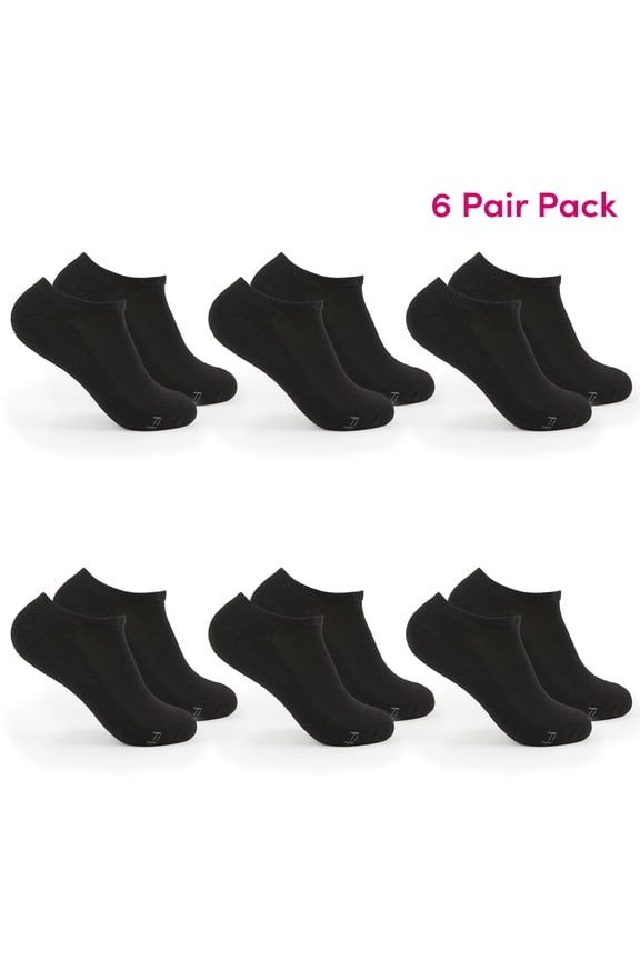 All Day Comfort Women's Socks, Sizes 4-12, 6-Pack